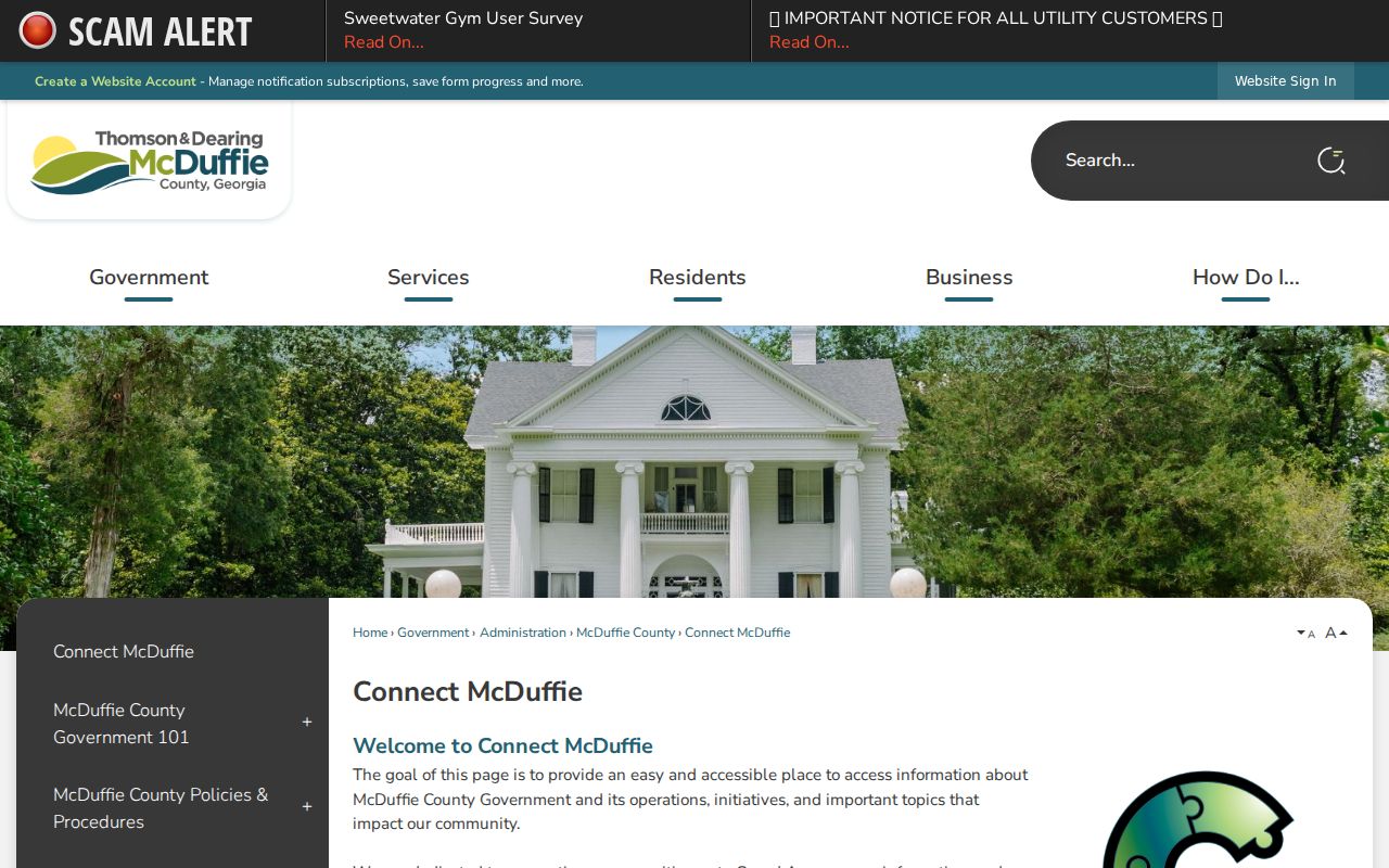 Connect McDuffie open records procedure
