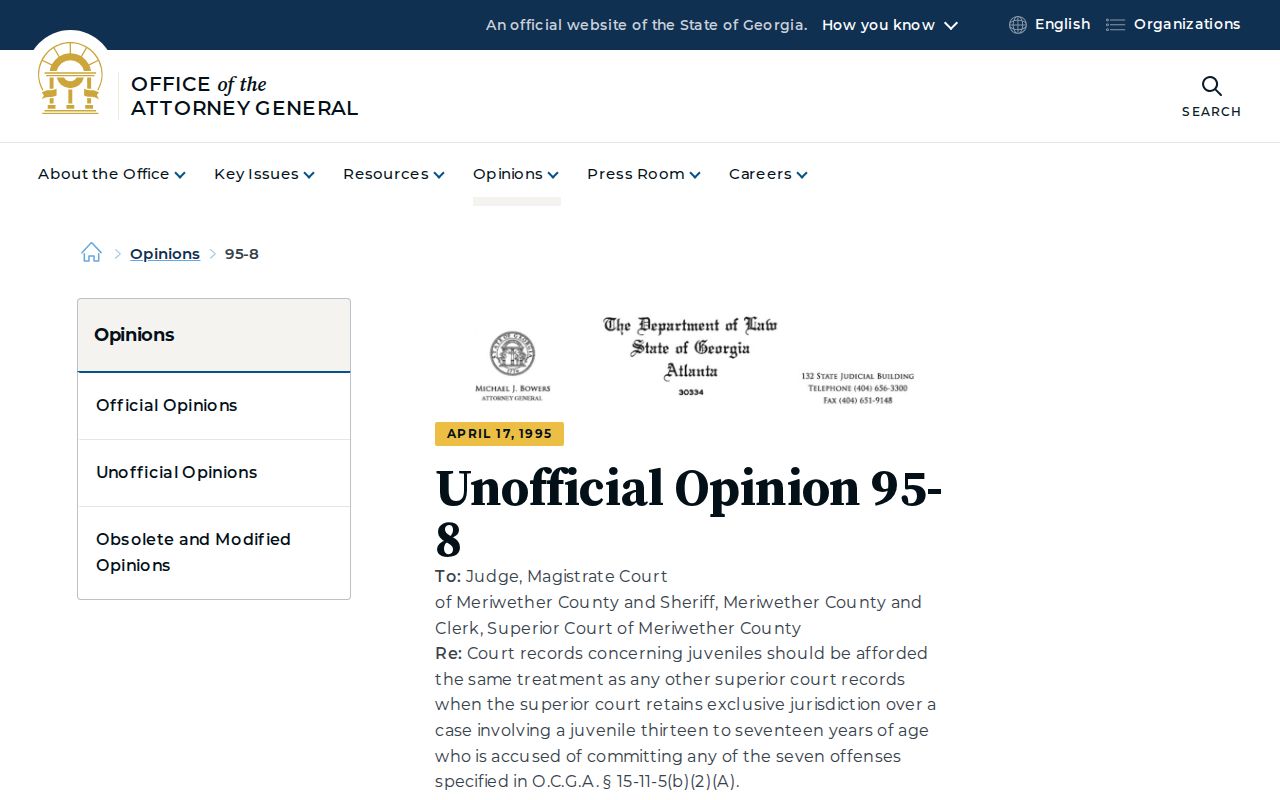 McDuffie County criminal docket juvenile access rules